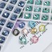DZ 3010 8*8mm fat square shape crystal fancy stone rhinestone for nail art DZ 3010 8*8mm fat square shape crystal fancy stone rhinestone for nail art